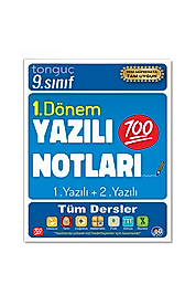9. Sınıf Yazılı Notları 1. Dönem 1 ve 2. Yazılı